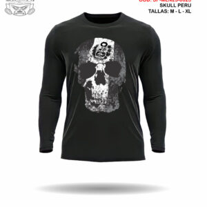 Polo manga larga Skull Perú